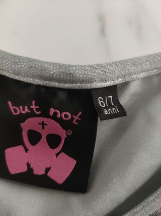 Vestito bambina ButNot 6/7 anni argento