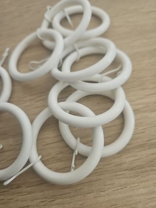 40 anillas para riel fino de IKEA