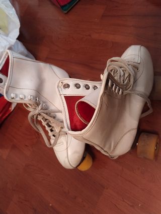 PATINES ARTISTICOS BLANCOS 39
