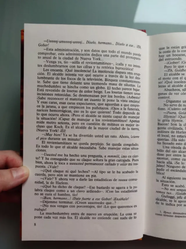 La hoguera de las vanidades. T.Wolfe