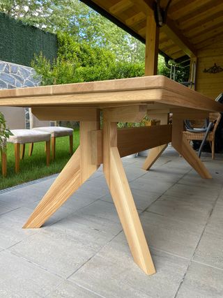 Mesa de roble natural