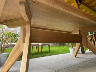 Mesa de roble natural