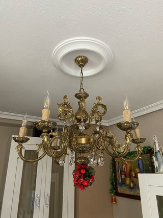 2 Lamparas de bronce