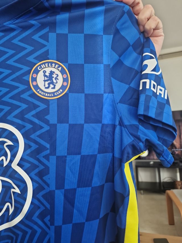 Camiseta OFICIAL Chelsea Firmada Jorginho Frello.