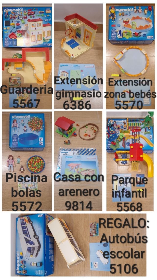 Lote Guarderia Playmobil (6 sets)