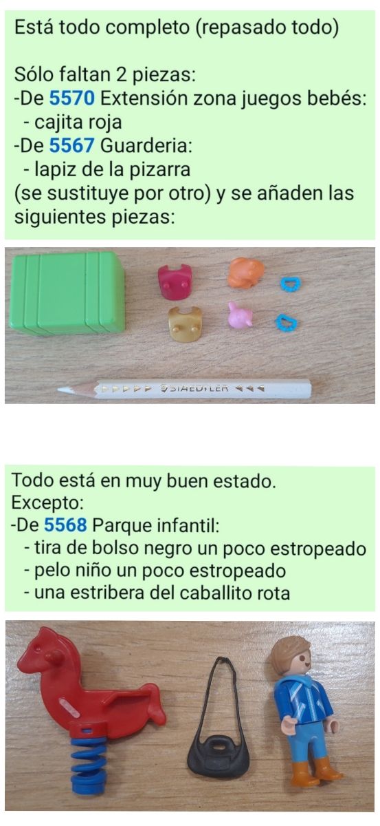 Lote Guarderia Playmobil (6 sets)