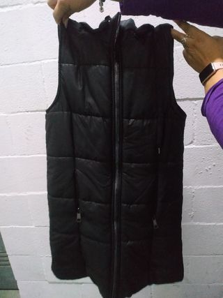 Chaquetón sin mangas de mujer