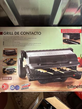 Grill de contacto. Placas antiadherentes aluminio