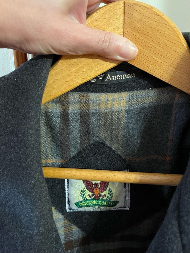 Abrigo paño t58 negro