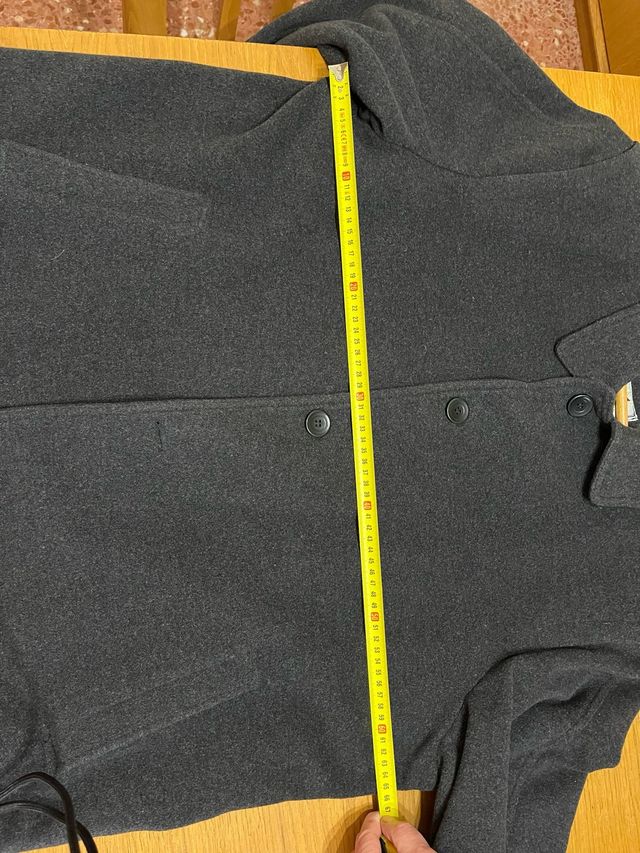 Abrigo paño t58 negro