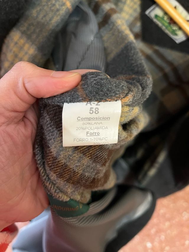 Abrigo paño t58 negro