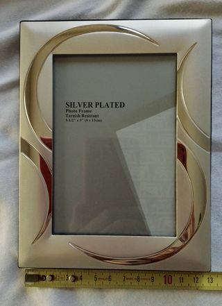 Porta foto silver plated 3