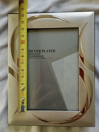 Porta foto silver plated 3