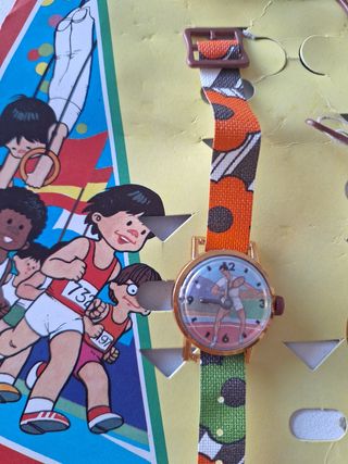 11 relojitos juguete blister vintage