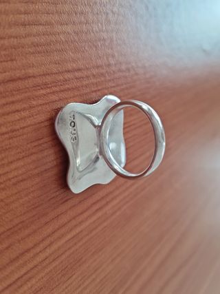 Pendientes y anillo de plata Tous