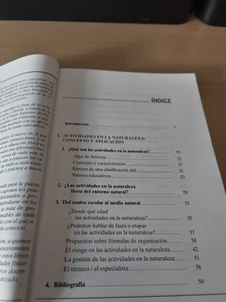 Actividades en la naturaleza.