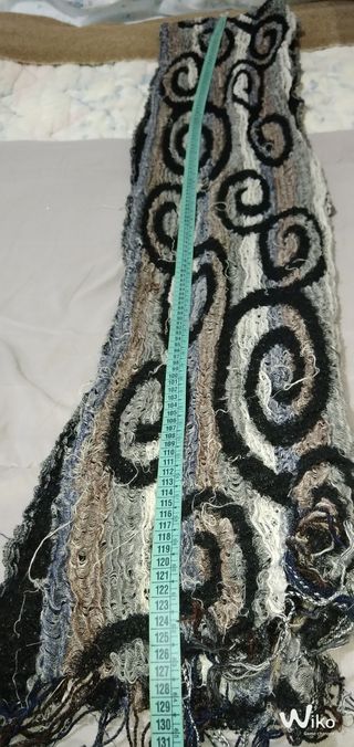 Sciarpa maxi nera, bianca, grigia, marr