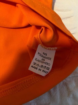 Vintage cyber y2k rave punk orange top