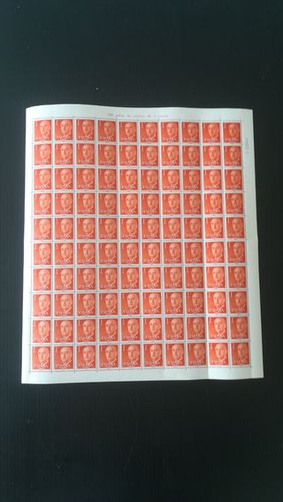 7 pliegos de 100 Sellos