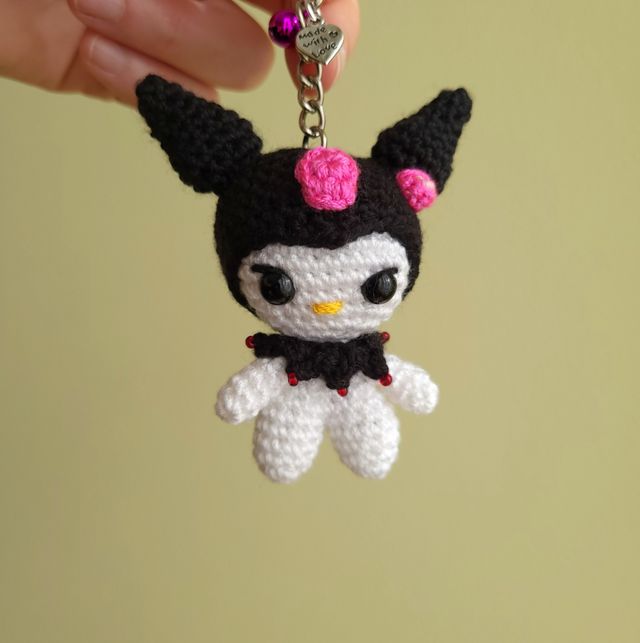 Portachiavi Kuromi fatto a mano