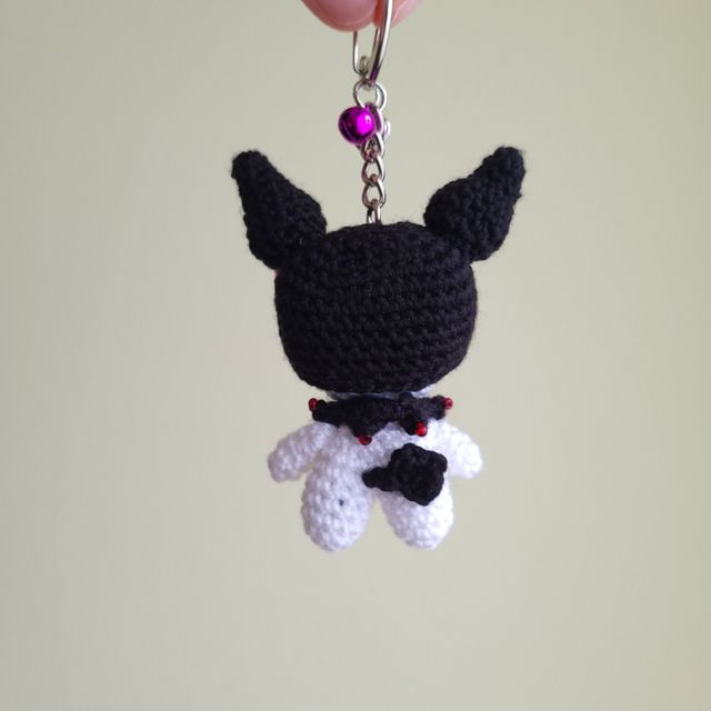 Portachiavi Kuromi fatto a mano