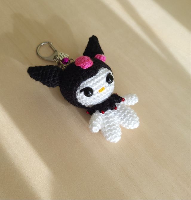 Portachiavi Kuromi fatto a mano