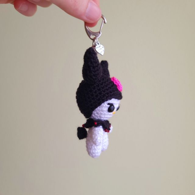 Portachiavi Kuromi fatto a mano