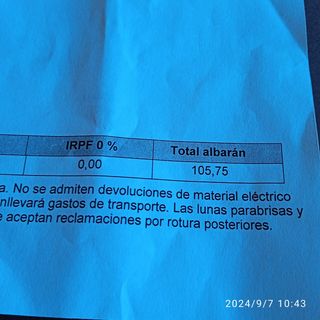 Batería Varta 12v/70Ah en garantía 