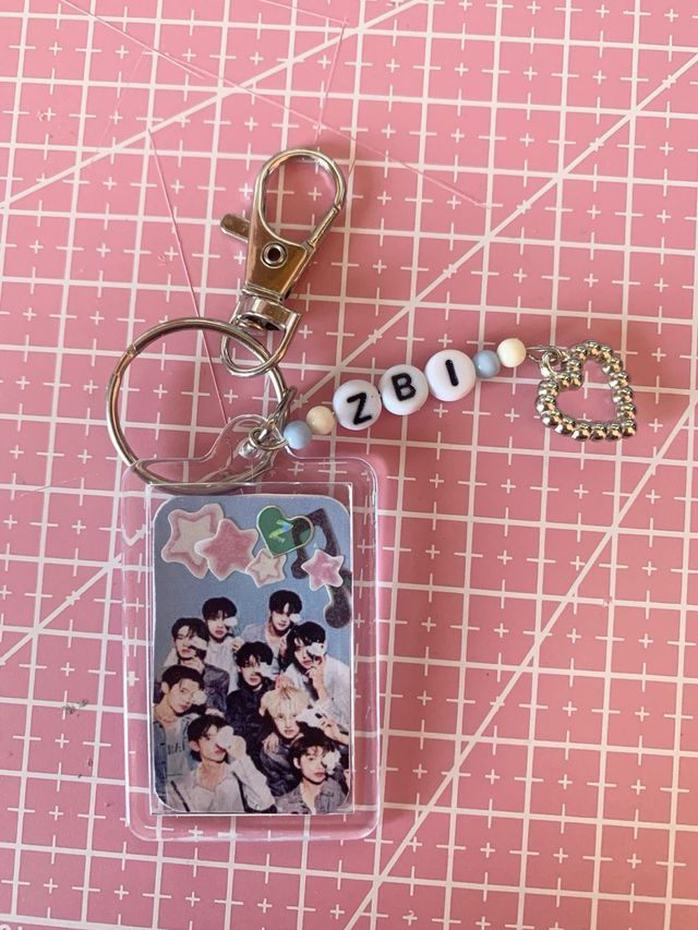 Zerobaseone double sided keychain