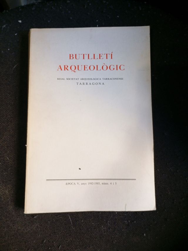 Libro butlleti arqueologic tarragona t