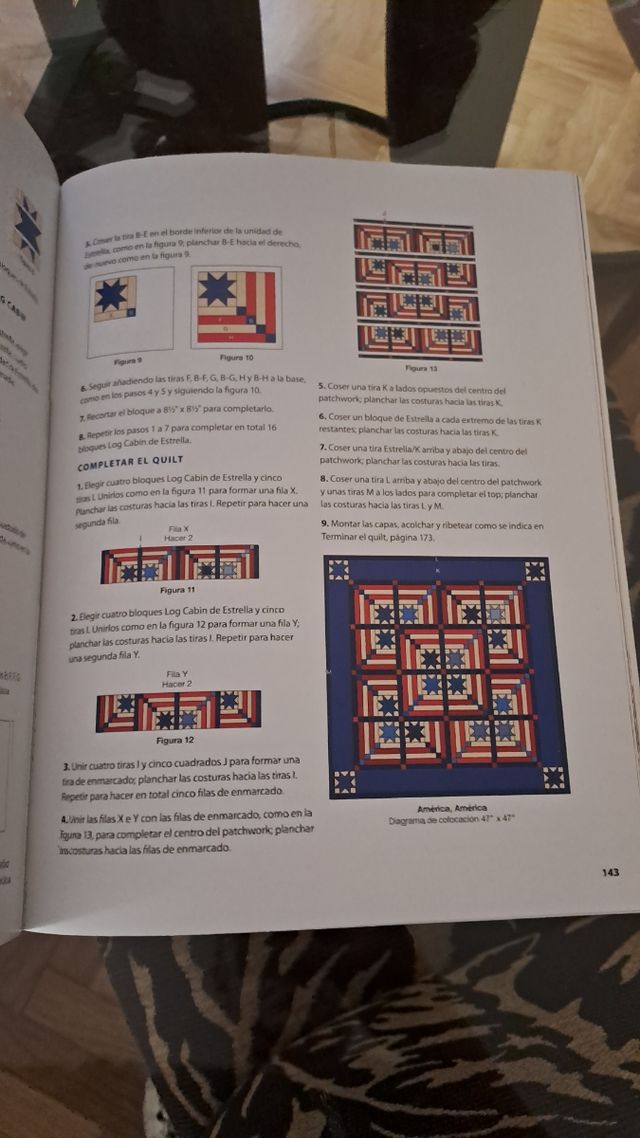 Quilts modernos con el diseño Log Cabin (Spanish Edition)
