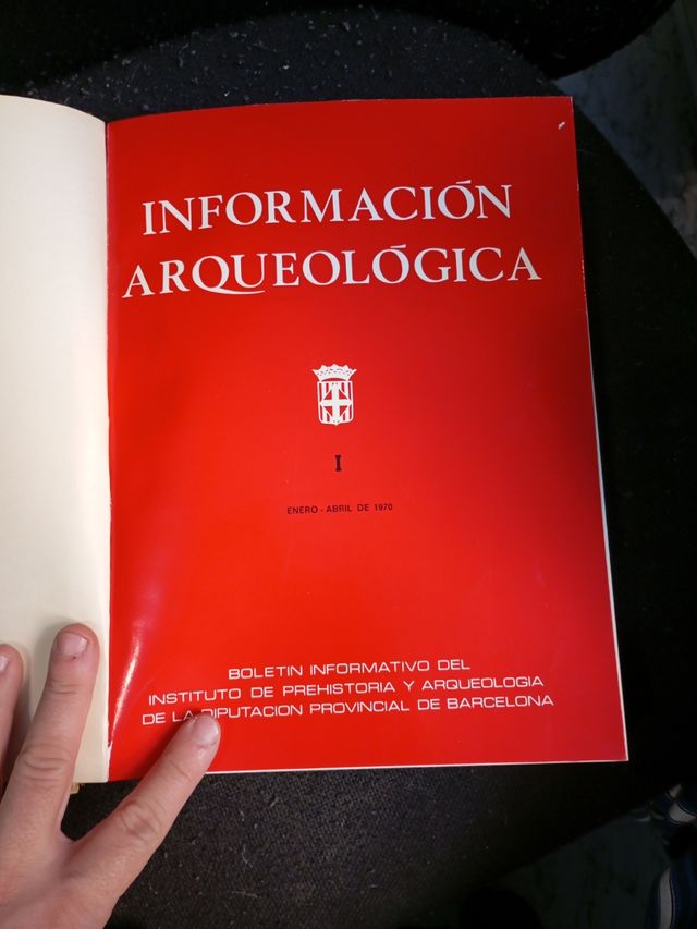 Libro información arqueologíca 1970 1972