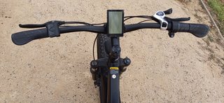 Bicicleta eléctrica candado soporte de móvil