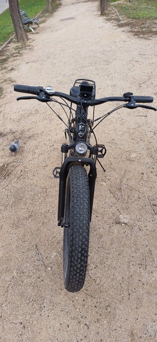 Bicicleta eléctrica candado soporte de móvil
