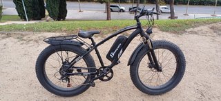 Bicicleta eléctrica candado soporte de móvil