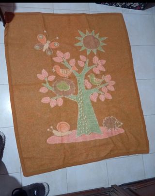Coperta per culla in lana merinos