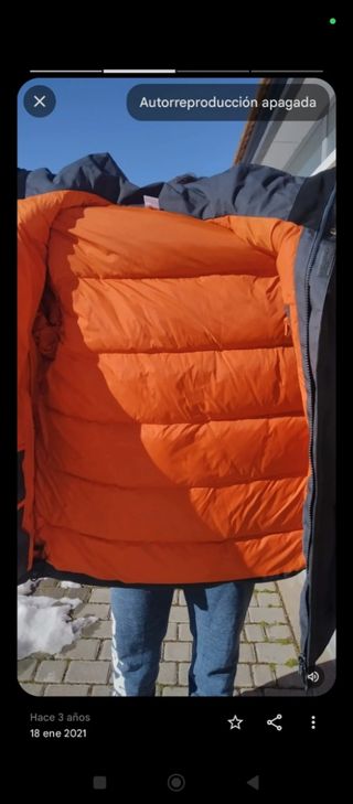 Parka de nieve a estrenar 