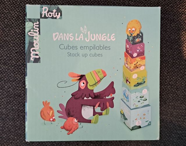 Cubos apilables jungla, de Moulin Roty