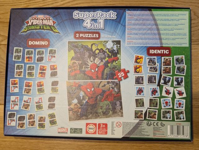 Puzzle Spiderman 4 en 1