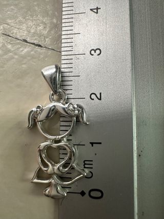 colgante de plata Niña de plata de ley 925