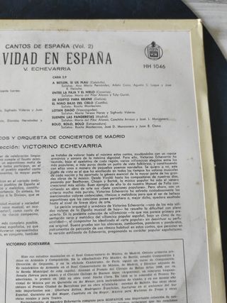 VINILO. CANTOS DE ESPAÑA