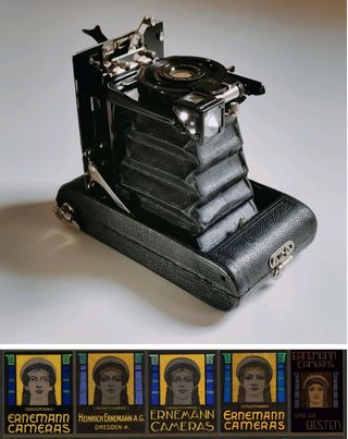 H. Ernemann Bob I Nº 351965, Alemania 1910 + funda