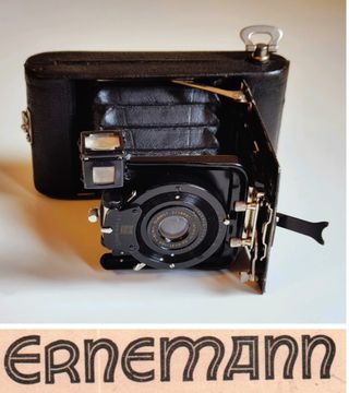 H. Ernemann Bob I Nº 351965, Alemania 1910 + funda