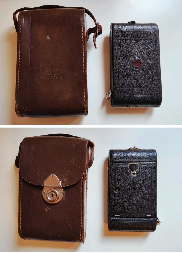 H. Ernemann Bob I Nº 351965, Alemania 1910 + funda