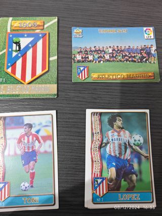 At.Madrid 96/97 Fichas Cromos