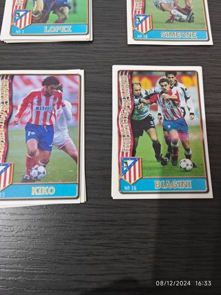 At.Madrid 96/97 Fichas Cromos