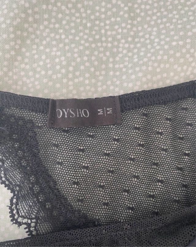 Body encaje negro oysho
