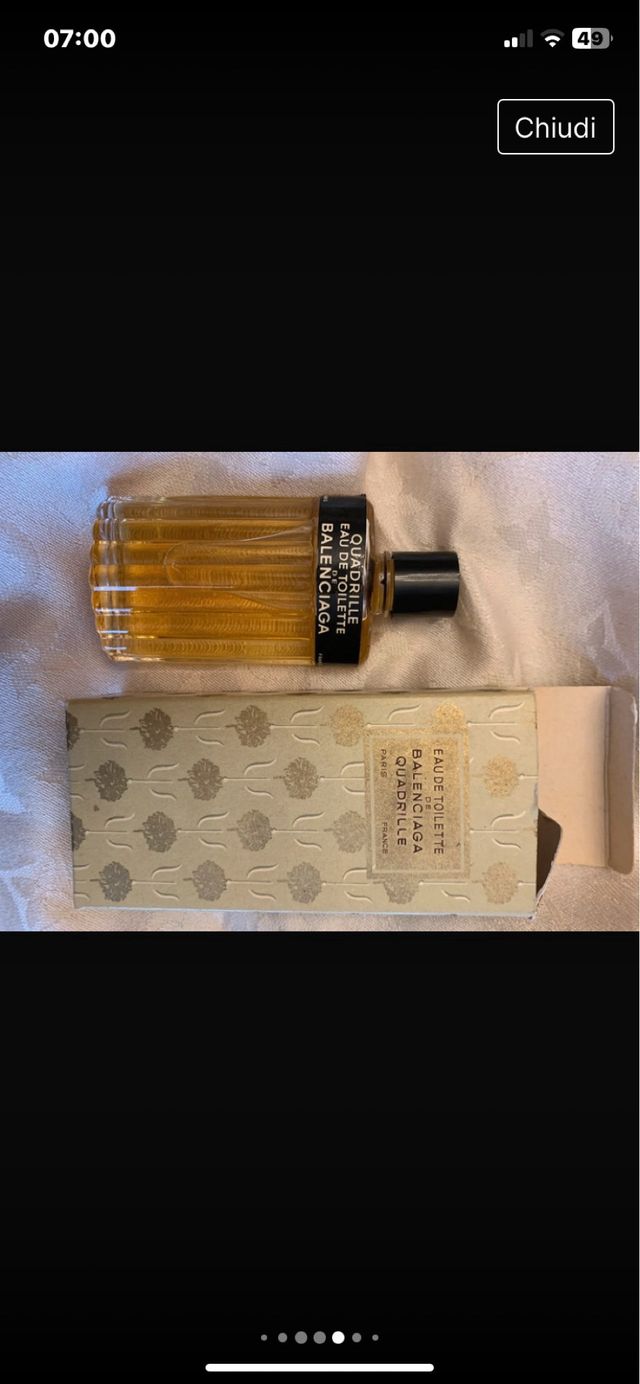 Rarissimo profumo Quadrille Balenciaga anni 50