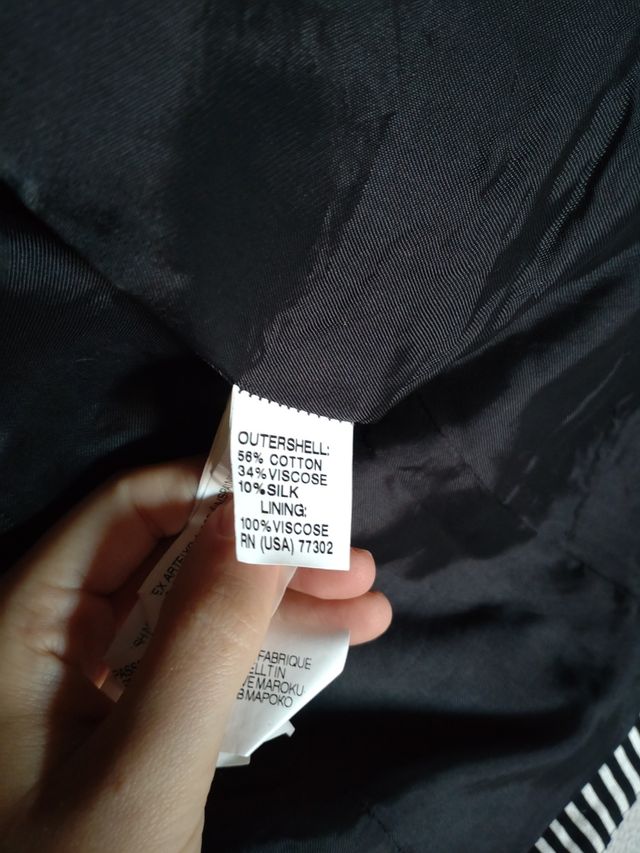 Chaqueta a rayas de Zara