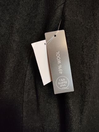 Abrigo de lana negro - Nuevo con etiquetas!!!